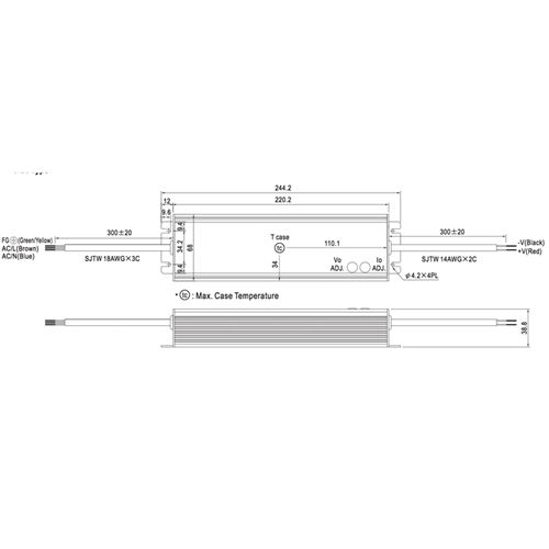 Mean Well HLG-240H-36A - 36v constant voltage -4