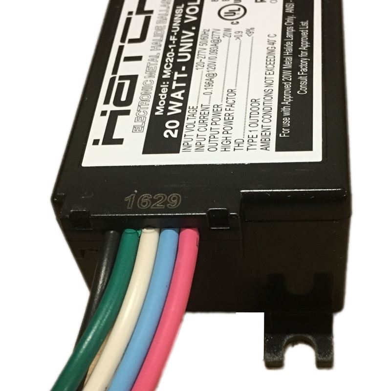 Hatch MC20-1F-UNNSL, 20w, 120-277v, electronic, M156, C156 ceramic ...