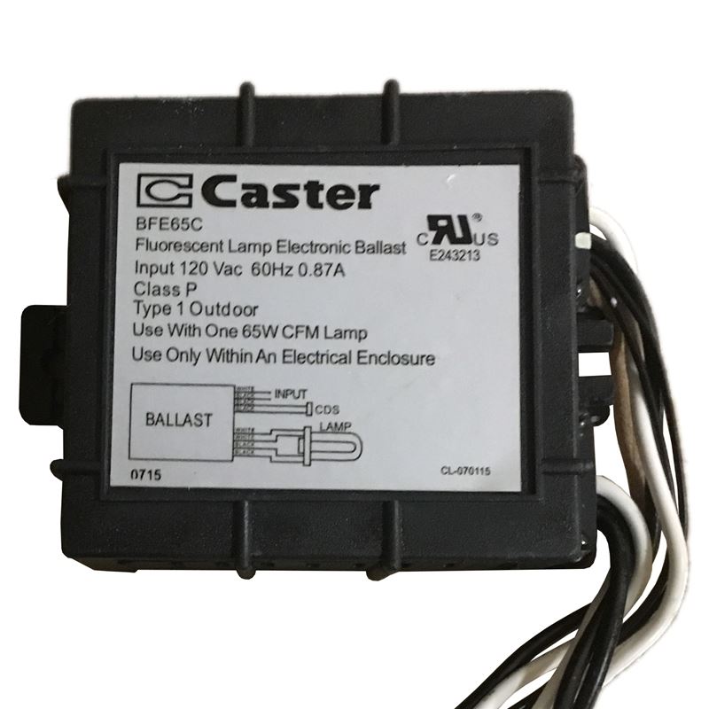 Caster BFE65C - 4-pin - 65w - 1-light - 120v - CFL