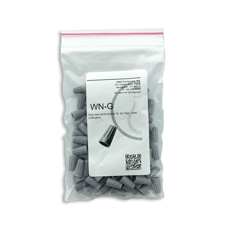 100pk Grey Wirenuts