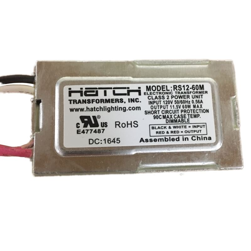 Hatch RS12-60M - 60 watt - 120vac to 12vac - elect