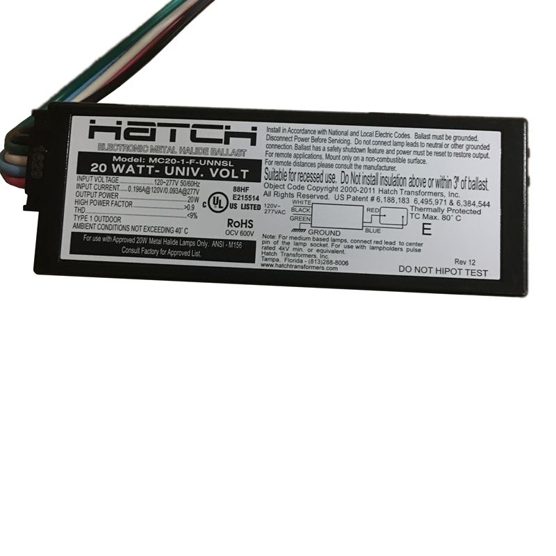 Hatch MC20-1-F-UNNSL - 20w - 120-277v - electronic