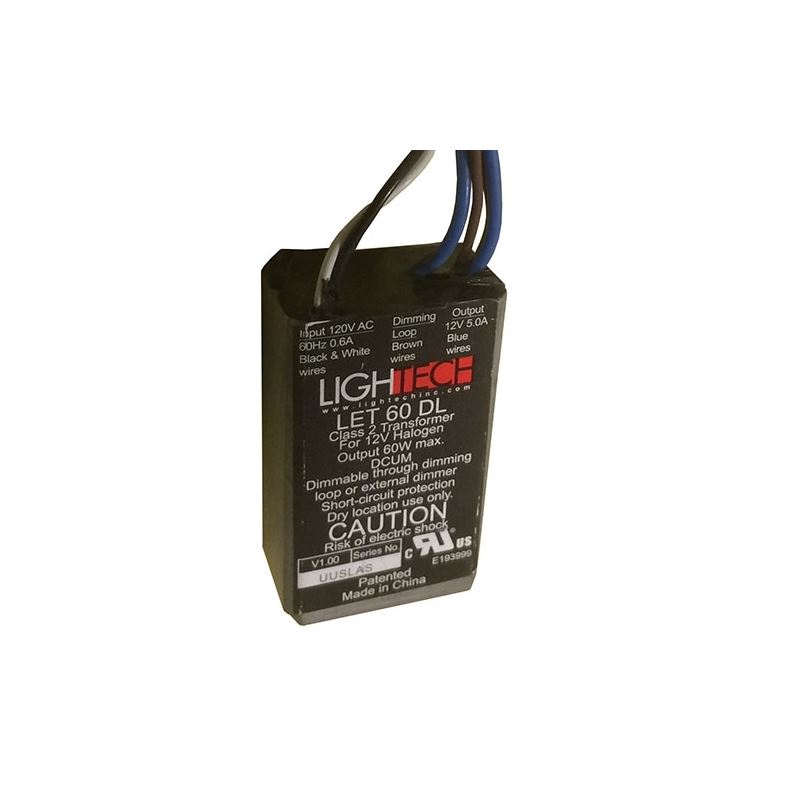 12V 60W Electronic Dimmable LighTech LET-60 Electrical Transformer