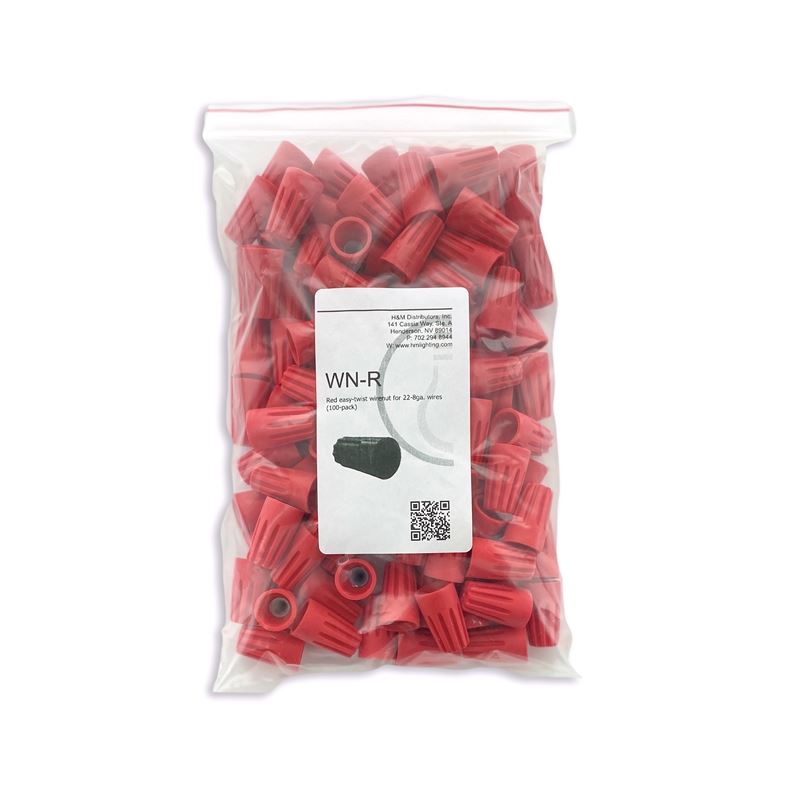 100pk Red Wirenuts